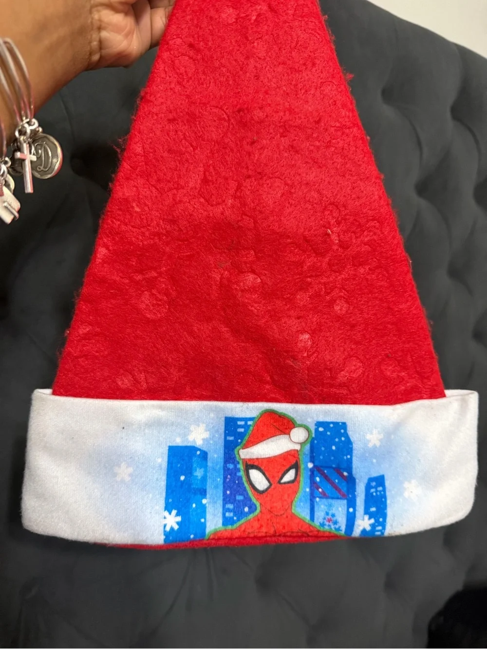 Kids Red Spider-Man Holiday Hat - Set of 2